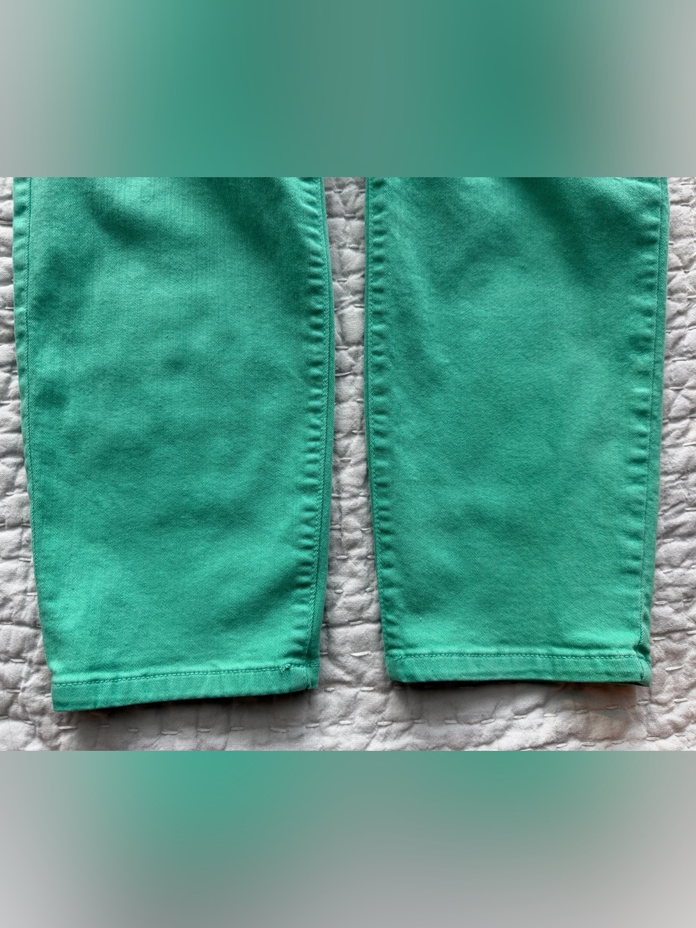 NYDJ Clarissa Ankle Skinny Jeans Mint Spearmint Green Lift Tuck Size 10 - Picture 8 of 11
